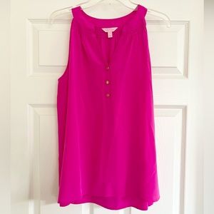 LILLY PULITZER Bailey Blouse Top Sz Large